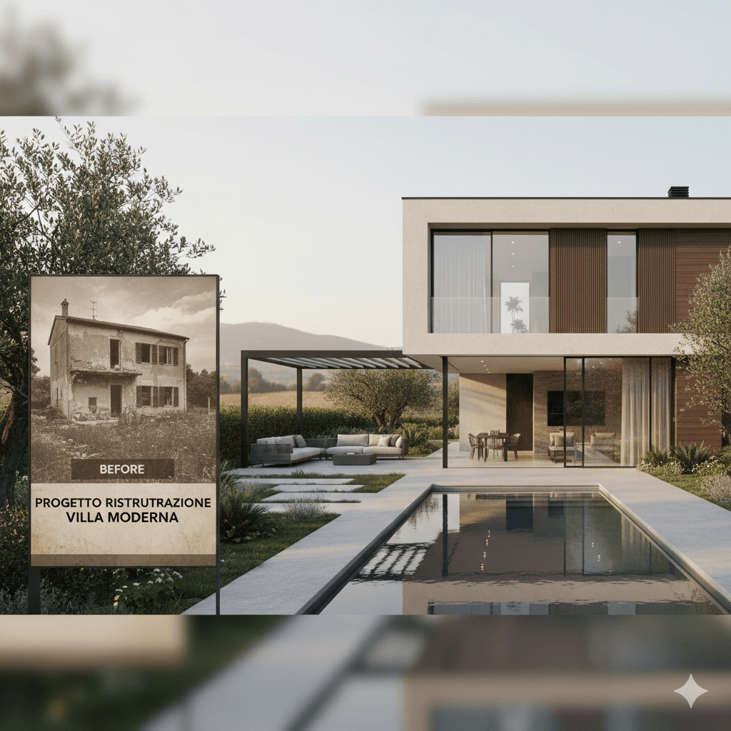 Progetto Progettazione: Ristrutturazione Villa